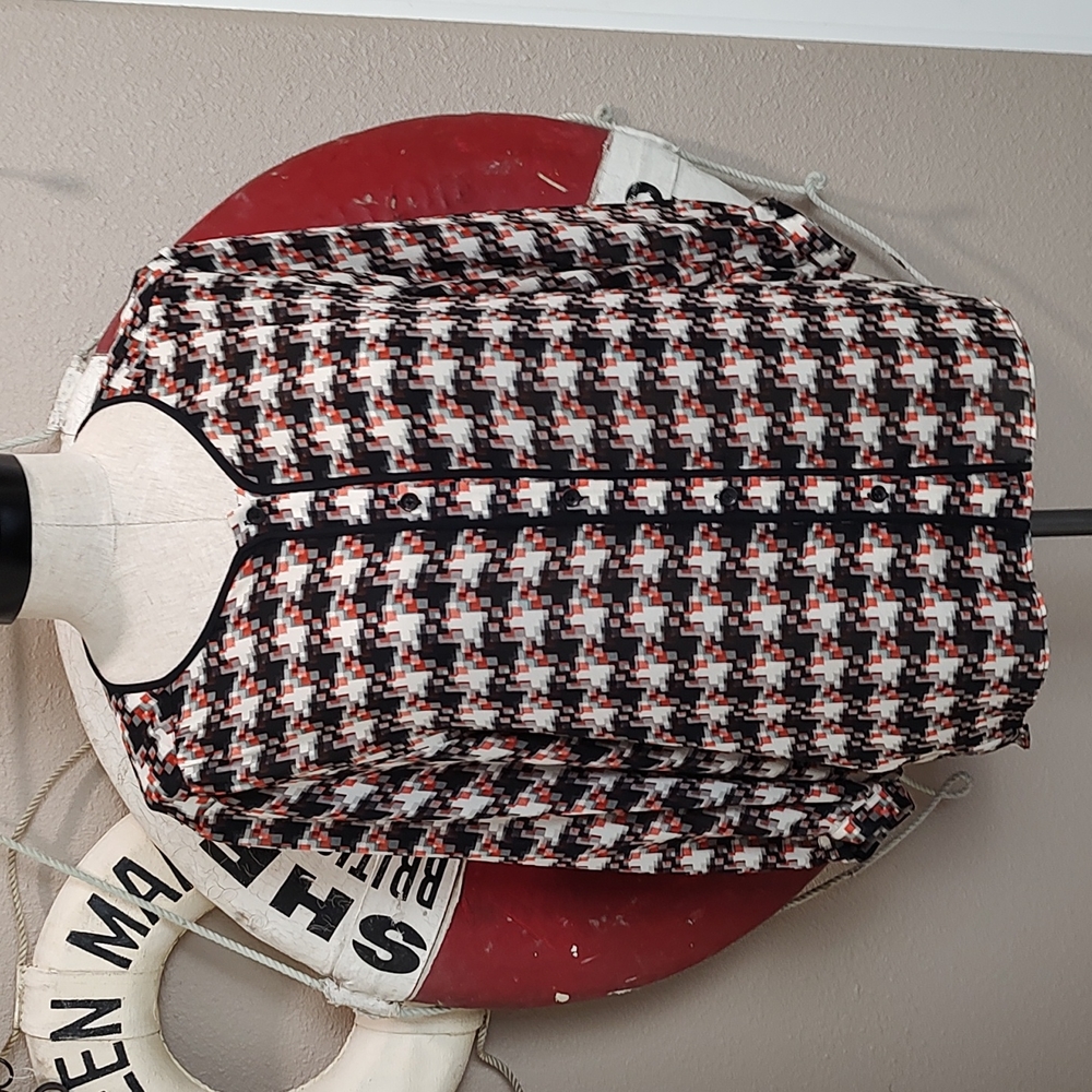 Rag And Bone Textured Silk Hi-Lo Button Down Blou… - image 1